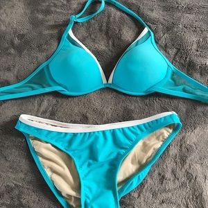 Blue bikini set